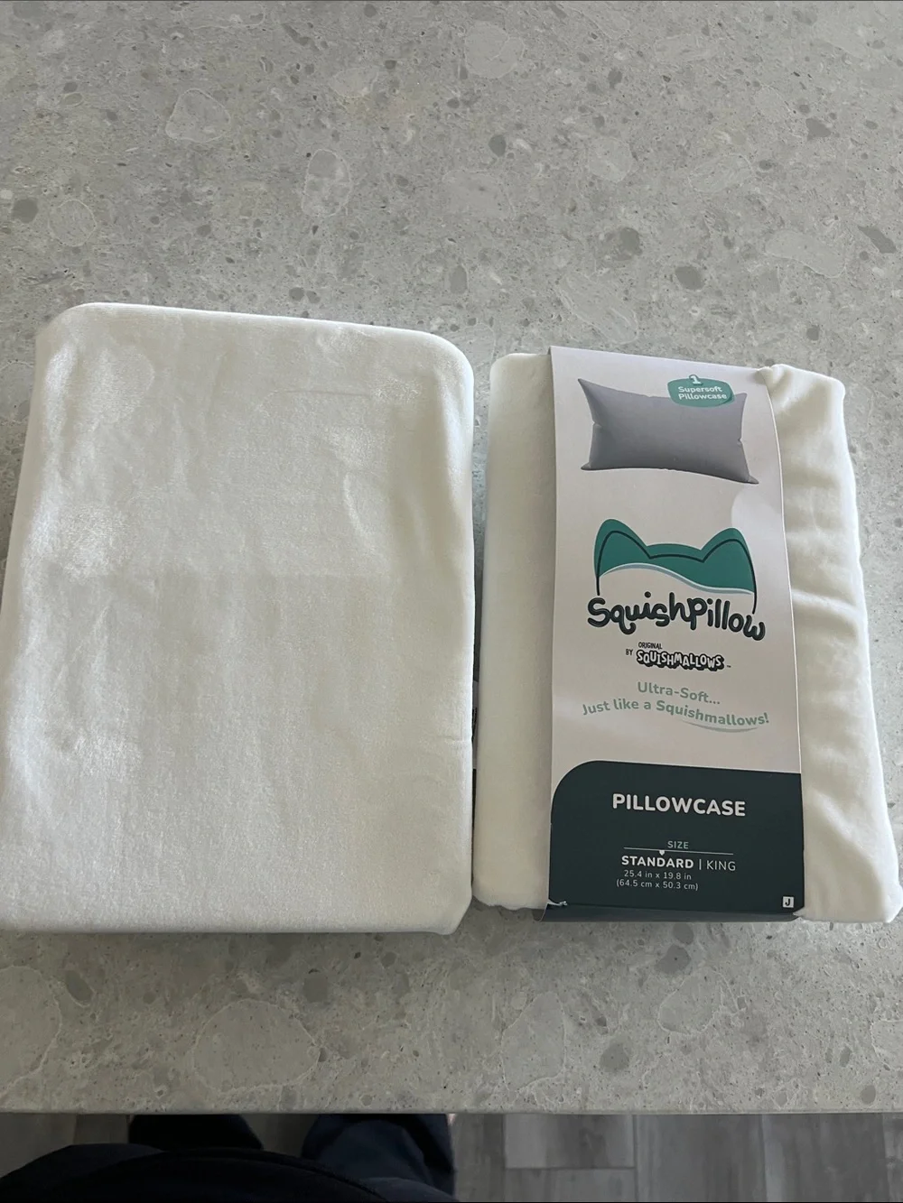 Squishpillow Ultra-Soft White Pillowcase - Standard